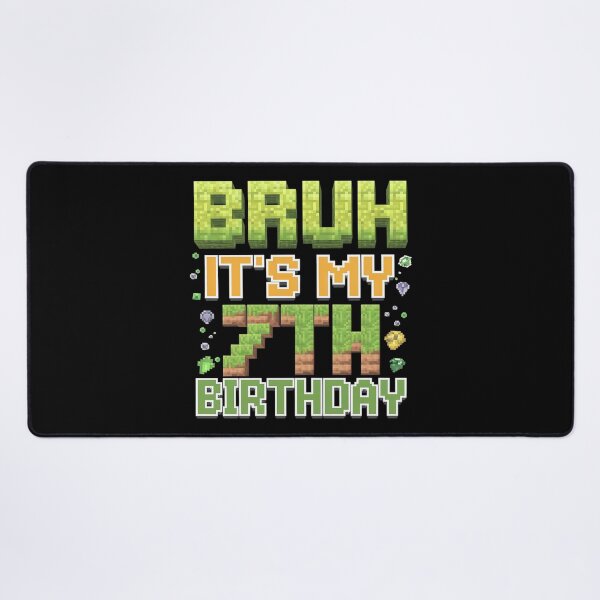 Item preview, Birthday Boy Bruh It's My 7th Birthday Gamer Pixel Number 1 designed and sold by MarryIsMonth.