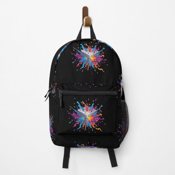 Item preview, Explosive Creativity: Vibrant Abstract Color Splash Cube designed and sold by MartinxMarie.