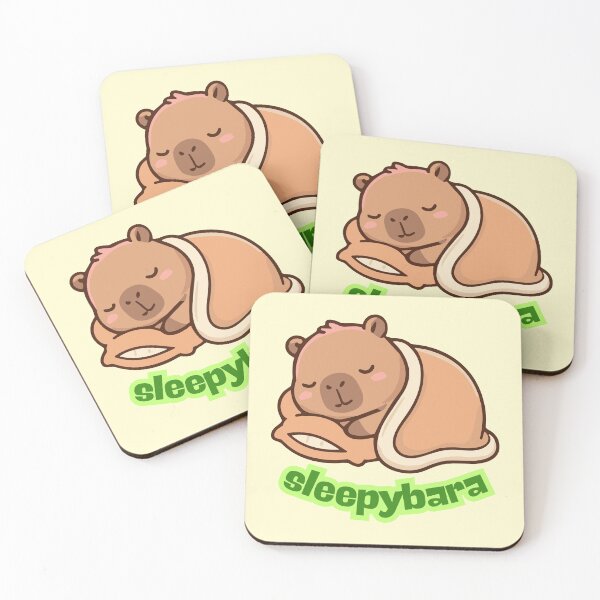 Item preview, sleeping capybara sleepybara designed and sold by nityaInkLab.