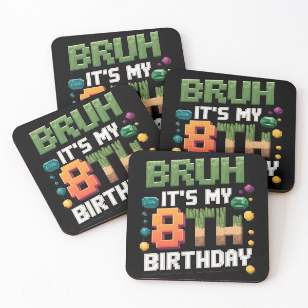 Item preview, Birthday Boy Bruh It's My 8th Birthday Gamer Pixel Number 1  designed and sold by MarryIsMonth.