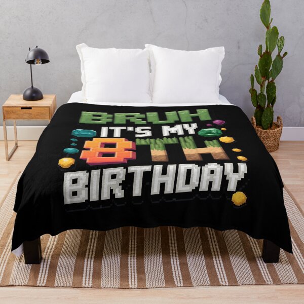 Item preview, Birthday Boy Bruh It's My 8th Birthday Gamer Pixel Number 1  designed and sold by MarryIsMonth.