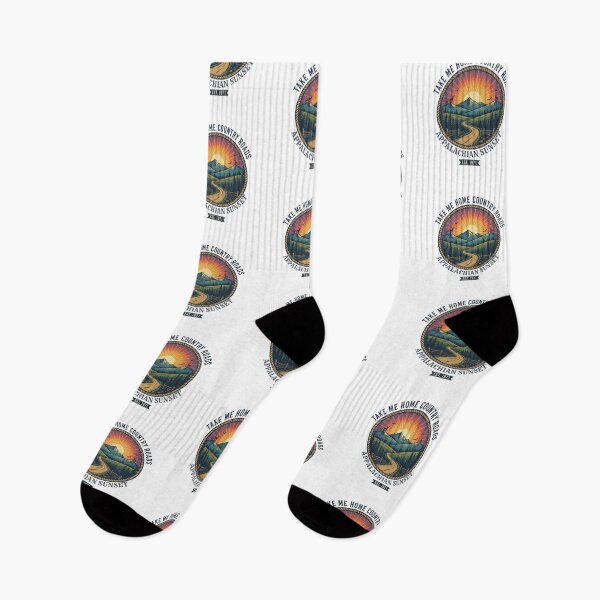 Item preview, Appalachian Sunset 'Country Roads' Mountain Adventure Tee - Rustic Nature & Hiking Lover Design designed and sold by FitEnvy.