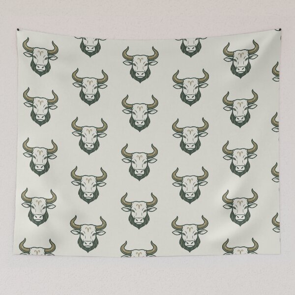 Item preview, Taurus Minimalist Line Art Bull - Elegant Earth Sign Zodiac Gift Star Sign Constellation designed and sold by IndoPatterns.