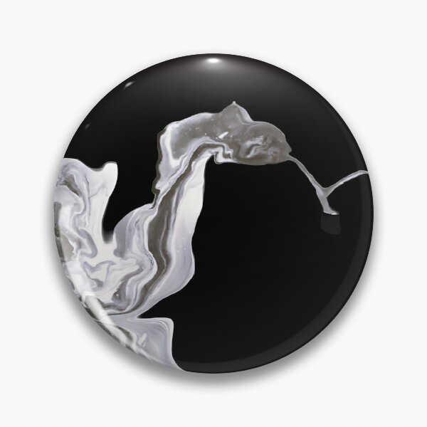 Item preview, Abstract Snake Fluid Art - Black and White Minimalist Serpent designed and sold by GezBray.