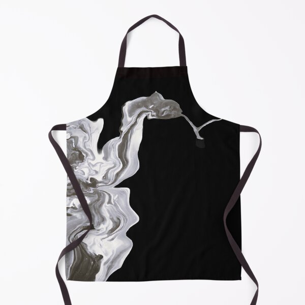 Item preview, Abstract Snake Fluid Art - Black and White Minimalist Serpent designed and sold by GezBray.
