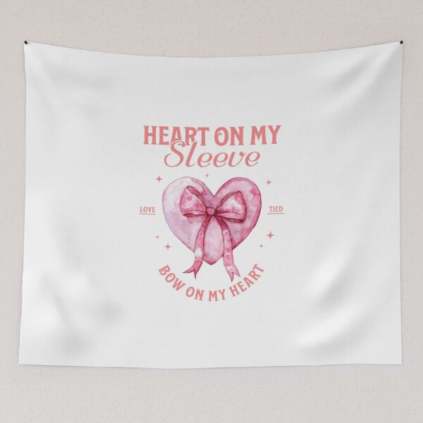 Item preview, Heart On My Sleeve – Emotional Minimal Quote Design designed and sold by BlossomedGlow.