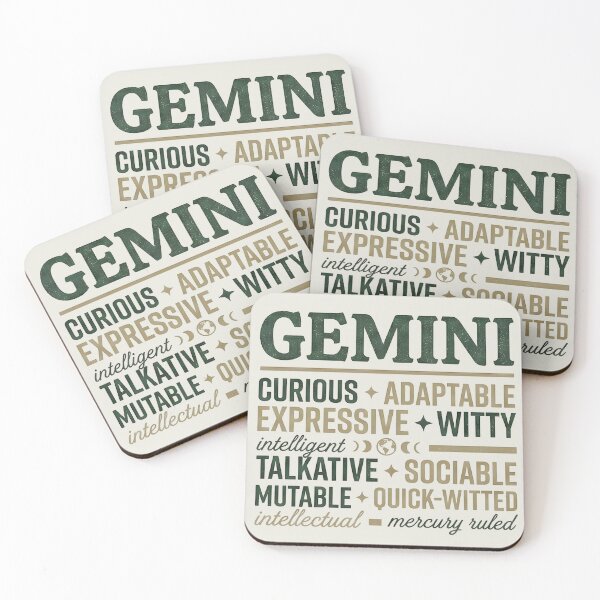 Item preview, Gemini Energy Social Butterfly Typographic Slang - Fun Air Sign Personality Star Sign Quote designed and sold by IndoPatterns.