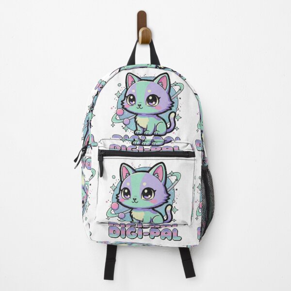 Item preview, Cosmic Charm: Adorable Digi-Pal Space Cat Illustration designed and sold by MartinxMarie.