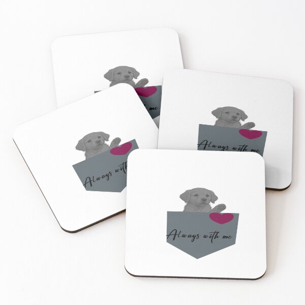 Item preview, Hand Drawn Puppy in Pocket - Always With Me Golden Retriever designed and sold by tineldesign.