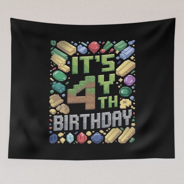 Item preview, Birthday Boy It's My 4th Birthday 4 Year Old Pixel Gamer 1  designed and sold by MarryIsMonth.