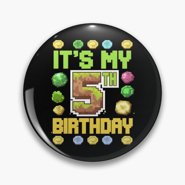 Item preview, Birthday Boy It's My 5th Birthday Gamer Pixel Number 1  designed and sold by MarryIsMonth.