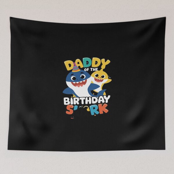 Item preview, Daddy Of The Birthday Family Shark Birthday Boy Girl 1  designed and sold by SyntaxClaw.