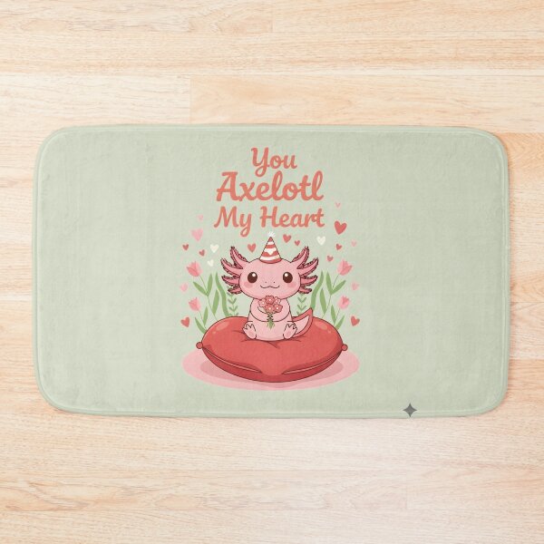 Item preview, You Axelotl My Heart Cute Amphibian Valentine Pun designed and sold by Splotchly.