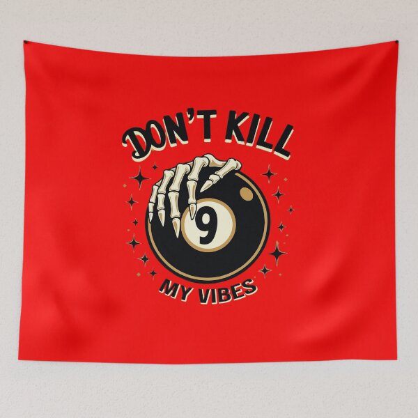 Item preview, Skull Eight Ball Don't Kill My Vibes designed and sold by Oniyasha.