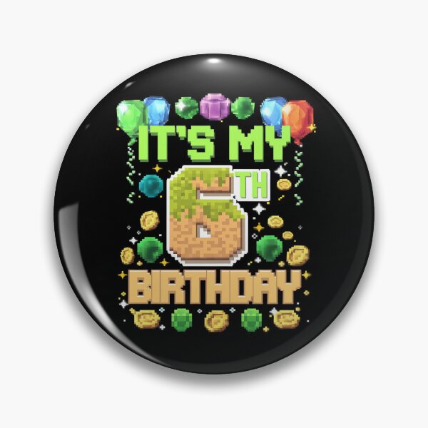 Item preview, Birthday Boy It's My 6th Birthday Gamer Pixel Number 1  designed and sold by MarryIsMonth.