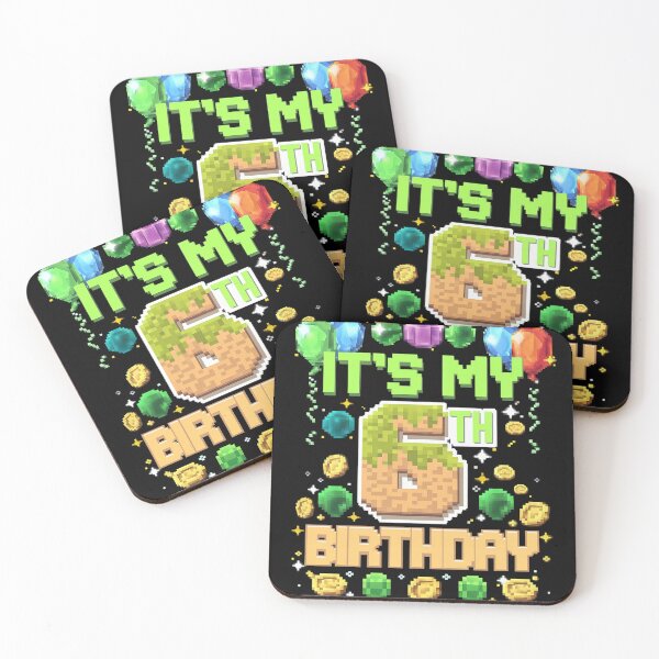 Item preview, Birthday Boy It's My 6th Birthday Gamer Pixel Number 1  designed and sold by MarryIsMonth.