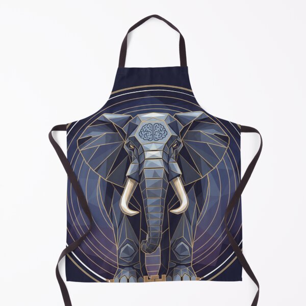 Item preview, Infinite Wisdom: Geometric Elephant Mind Statement Art designed and sold by MartinxMarie.