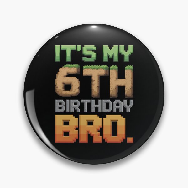 Item preview, Birthday Boy It's My 6th Birthday Video Game Pixel 1  designed and sold by MarryIsMonth.