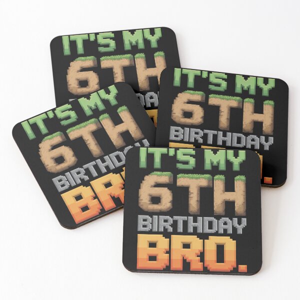 Item preview, Birthday Boy It's My 6th Birthday Video Game Pixel 1  designed and sold by MarryIsMonth.