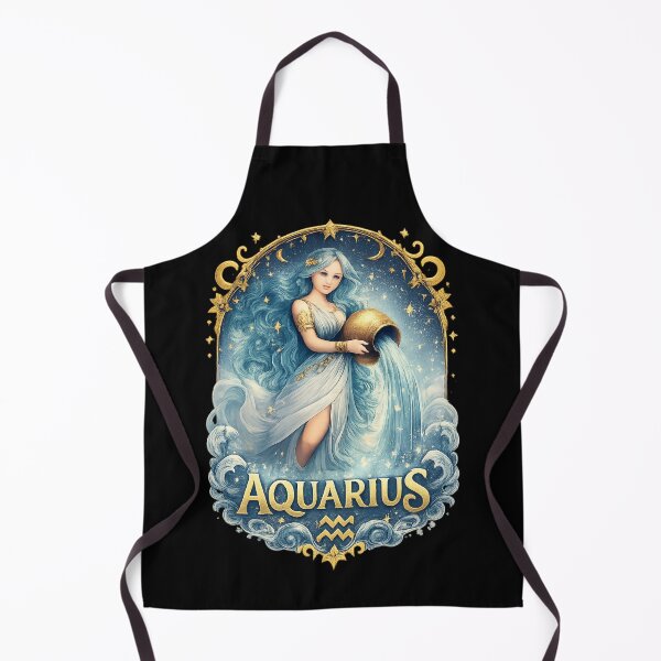 Item preview, Aquarius Zodiac Sign – Celestial Water Bearer Astrology Art designed and sold by Dragonfly-10.
