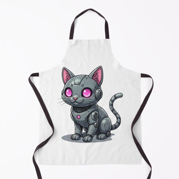 Item preview, Kawaii Mecha Kitten | Futuristic Cyberpunk Robo Cat Art designed and sold by SlomianyPisarz.