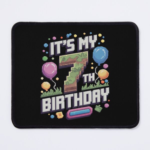 Item preview, Birthday Boy It's My 7th Birthday Gamer Pixel Number designed and sold by MarryIsMonth.