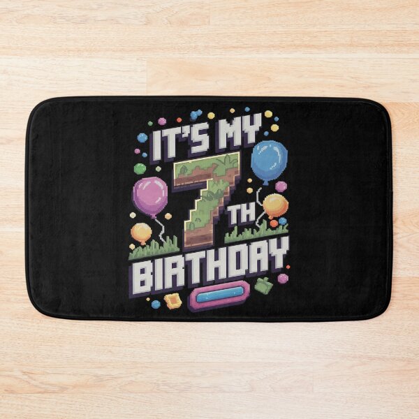 Item preview, Birthday Boy It's My 7th Birthday Gamer Pixel Number  designed and sold by MarryIsMonth.