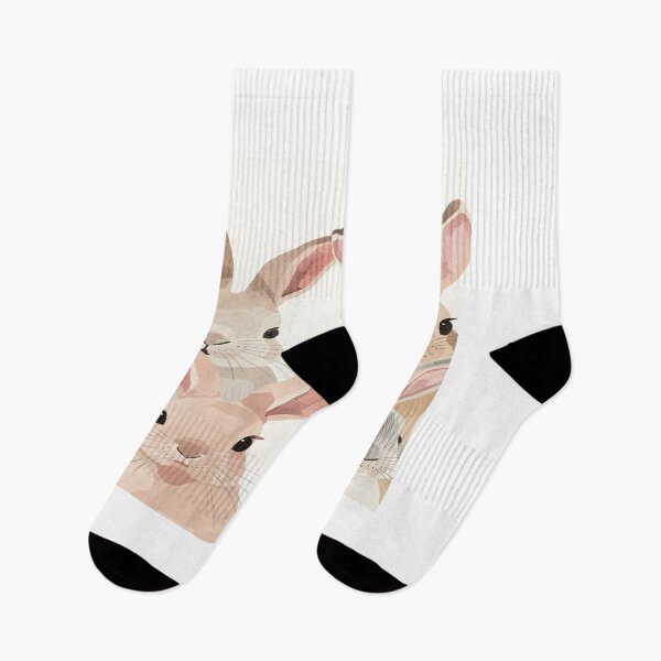 Item preview, Aesthetic Illustrated Bunny in Pastel Tones designed and sold by mari0n980.