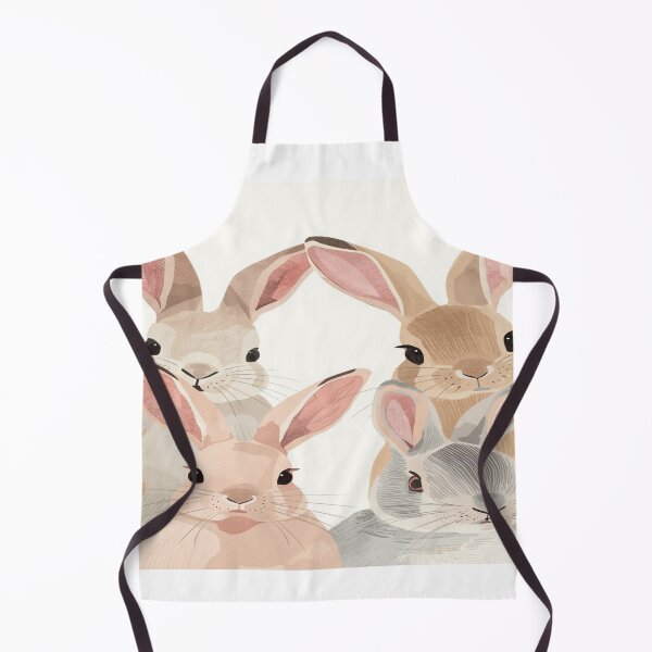 Item preview, Aesthetic Illustrated Bunny in Pastel Tones designed and sold by mari0n980.