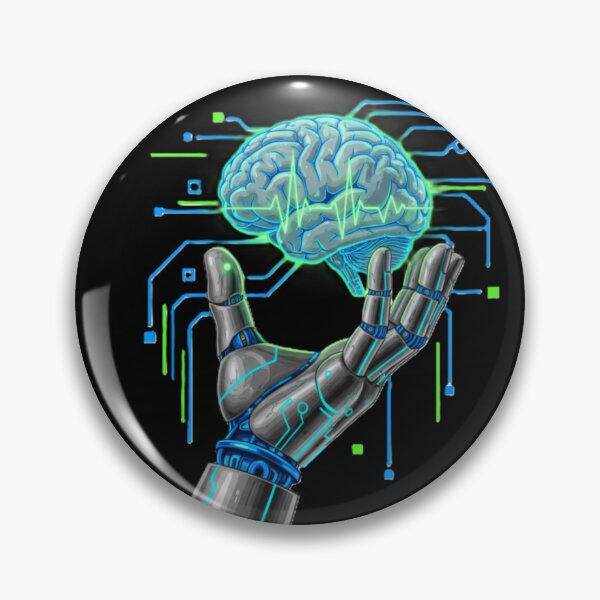 Item preview, The Future Within: Cybernetic Neural AI Connection Art designed and sold by MartinxMarie.
