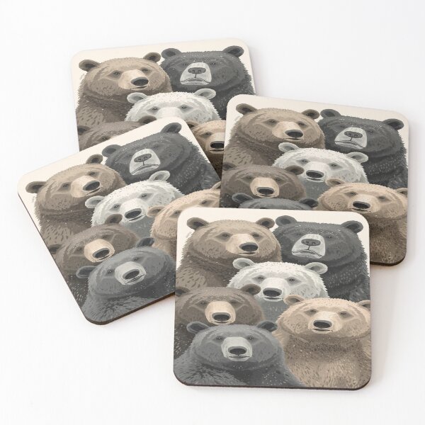Item preview, Modern Illustrated Bear with Muted Colors designed and sold by mari0n980.