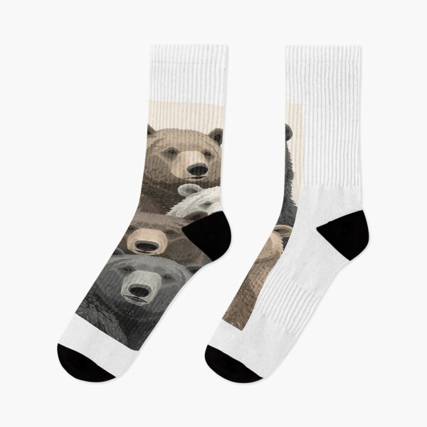 Item preview, Modern Illustrated Bear with Muted Colors designed and sold by mari0n980.