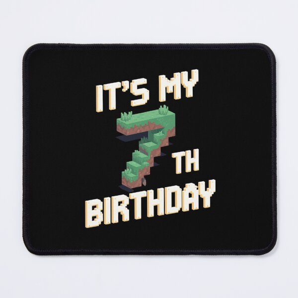 Item preview, Birthday Boy It's My 7th Birthday Gamer Pixel Number 5 designed and sold by MarryIsMonth.
