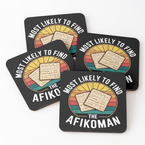 Item preview, Most Likely To Find The Afikoman Funny Passover Jewish Matzo  designed and sold by InspiredFoul.