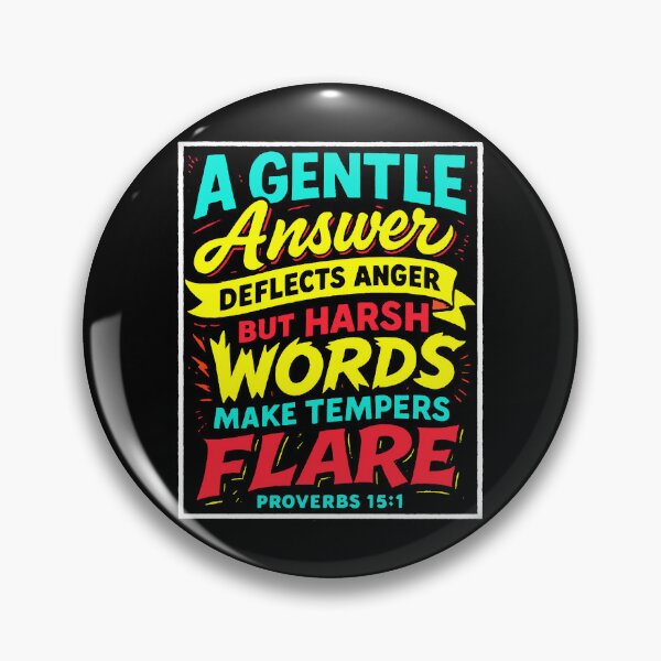 Item preview, Proverbs 15:1 A Gentle Answer Deflects Anger designed and sold by plushism.