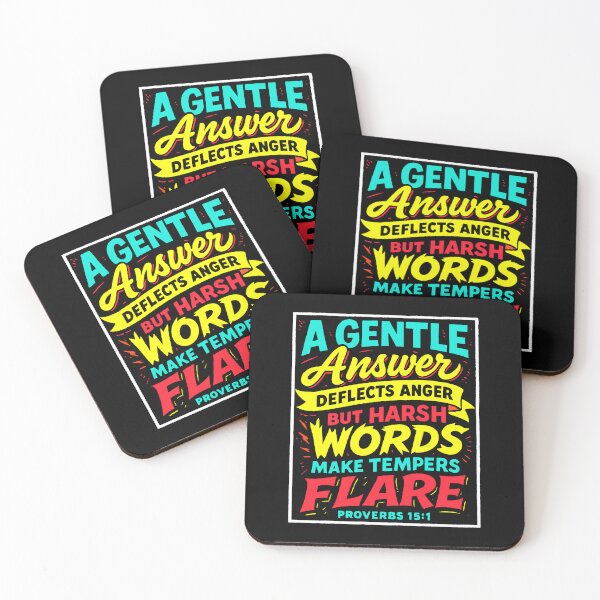 Item preview, Proverbs 15:1 A Gentle Answer Deflects Anger designed and sold by plushism.