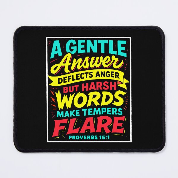 Item preview, Proverbs 15:1 A Gentle Answer Deflects Anger designed and sold by plushism.
