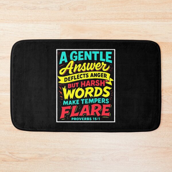 Item preview, Proverbs 15:1 A Gentle Answer Deflects Anger designed and sold by plushism.