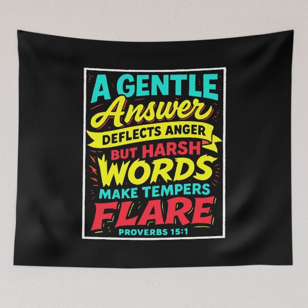 Item preview, Proverbs 15:1 A Gentle Answer Deflects Anger designed and sold by plushism.