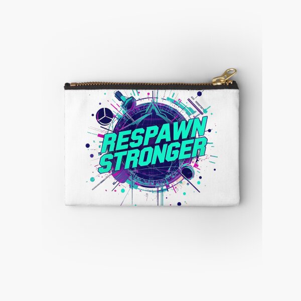 Item preview, Respawn Stronger Gaming Typography | Neon Cyber Gamer Quote Design designed and sold by Graphic Therapist.