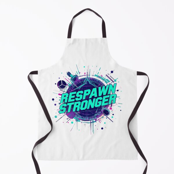 Item preview, Respawn Stronger Gaming Typography | Neon Cyber Gamer Quote Design designed and sold by Graphic Therapist.