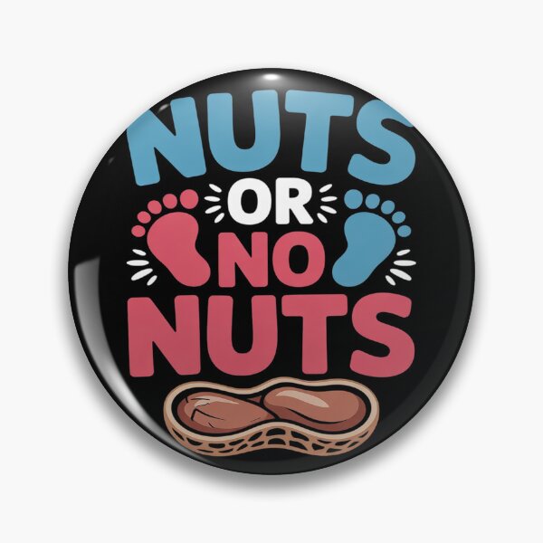 Item preview, Nuts Or No Nuts Gender Reveal Team Boy Girl Baby Shower  designed and sold by InspiredFoul.