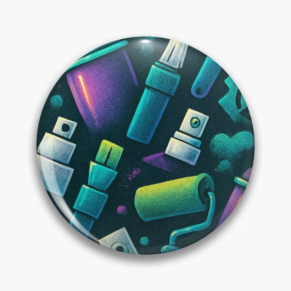 Item preview, Neon Graffiti Tools - Repeat Pattern designed and sold by Calizzo Store.
