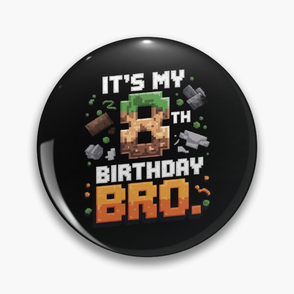 Item preview, Birthday Boy It's My 8th Birthday Gamer Pixel Number 8  designed and sold by MarryIsMonth.