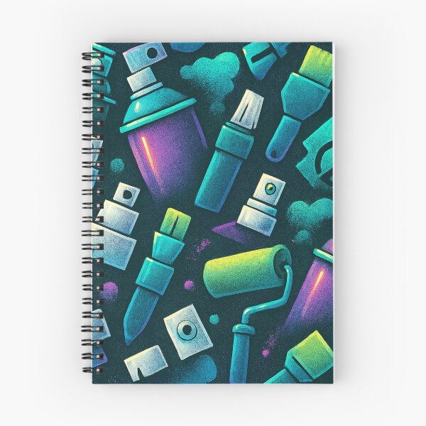 Item preview, Neon Graffiti Tools - Repeat Pattern designed and sold by Calizzo Store.