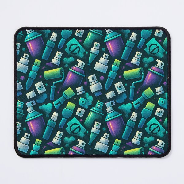 Item preview, Neon Graffiti Tools - Repeat Pattern designed and sold by Calizzo Store.