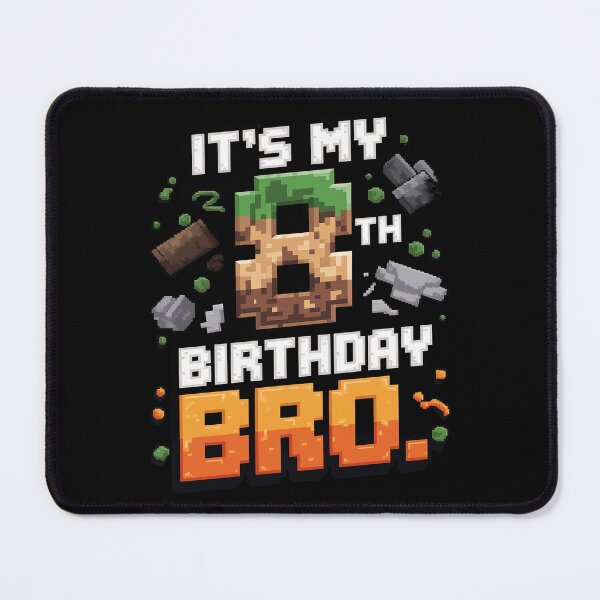 Item preview, Birthday Boy It's My 8th Birthday Gamer Pixel Number 8  designed and sold by MarryIsMonth.