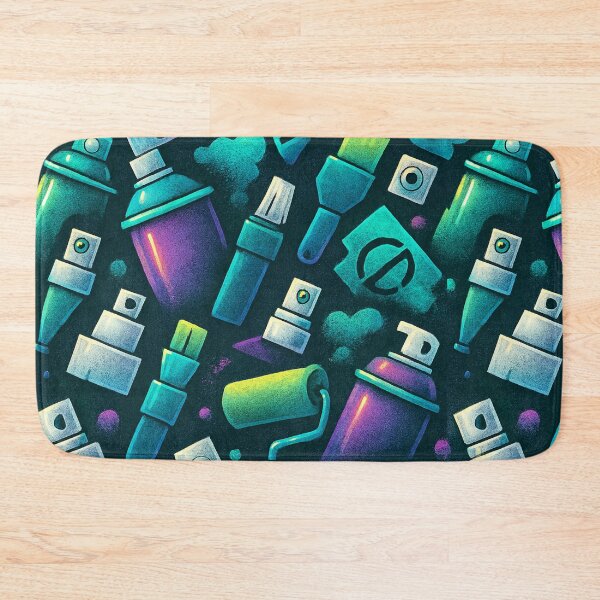 Item preview, Neon Graffiti Tools - Repeat Pattern designed and sold by Calizzo Store.