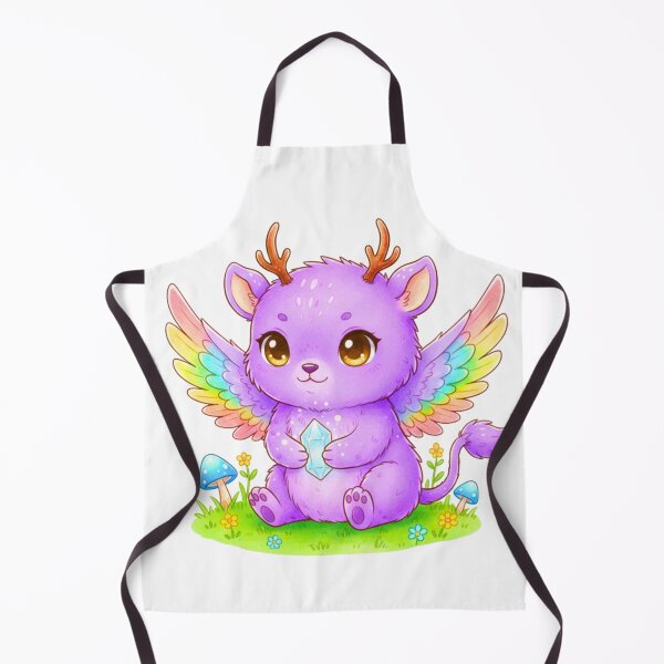 Item preview, Magical Purple Forest Fawn with Rainbow Wings designed and sold by MBBialyPiksel.
