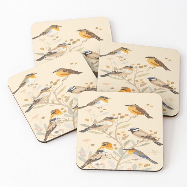 Item preview, Cute Illustrated Bird with Pastel Background designed and sold by mari0n980.